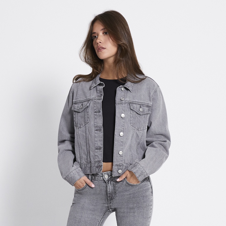 Cropped denim jacket "Own"